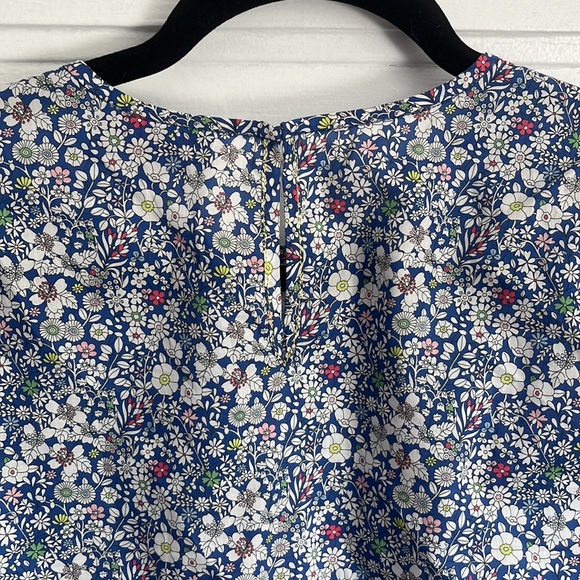 J.CREW Liberty Scalloped Popover Shirt Floral June's Meadow - Picture 10 of 10